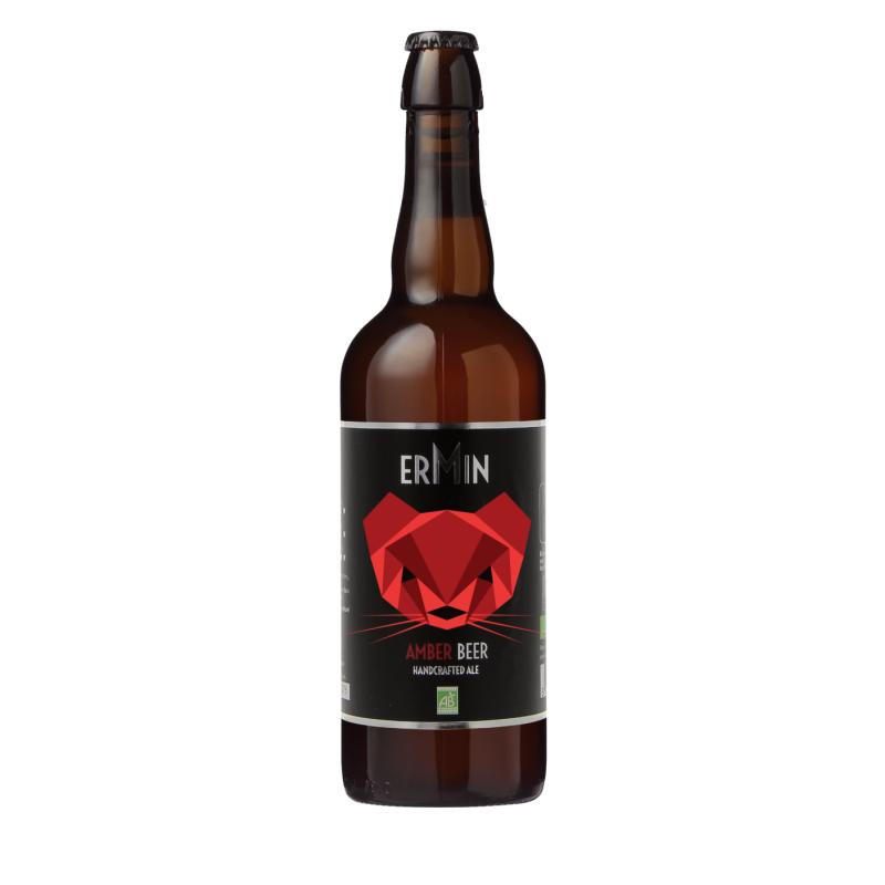 BIERE AMBER ALE ERMIN AMBREE 75CL