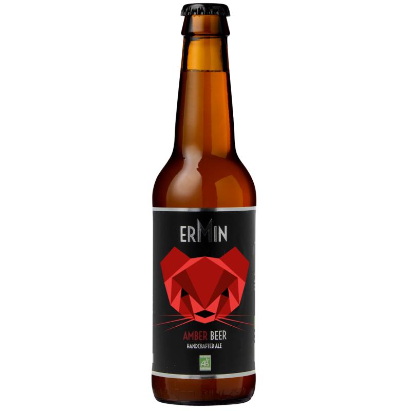 BIERE AMBER ALE ERMIN AMBREE 33CL