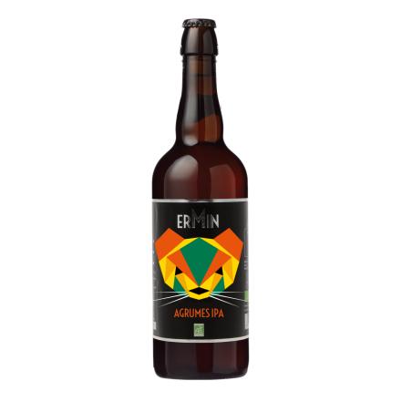 BIERE AGRUMES IPA ERMIN 75CL BIERE AGRUMES IPA ERMIN 75CL