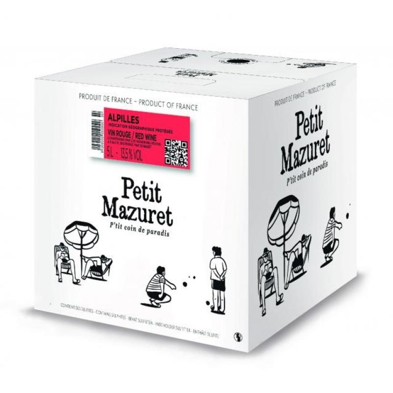 BIB 5L IGP ALPILLES PETIT MAZURET ROUGE