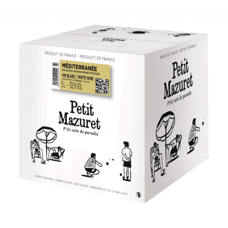 BIB 5L IGP MEDITERRANEE PETITE MAZURET BLANC