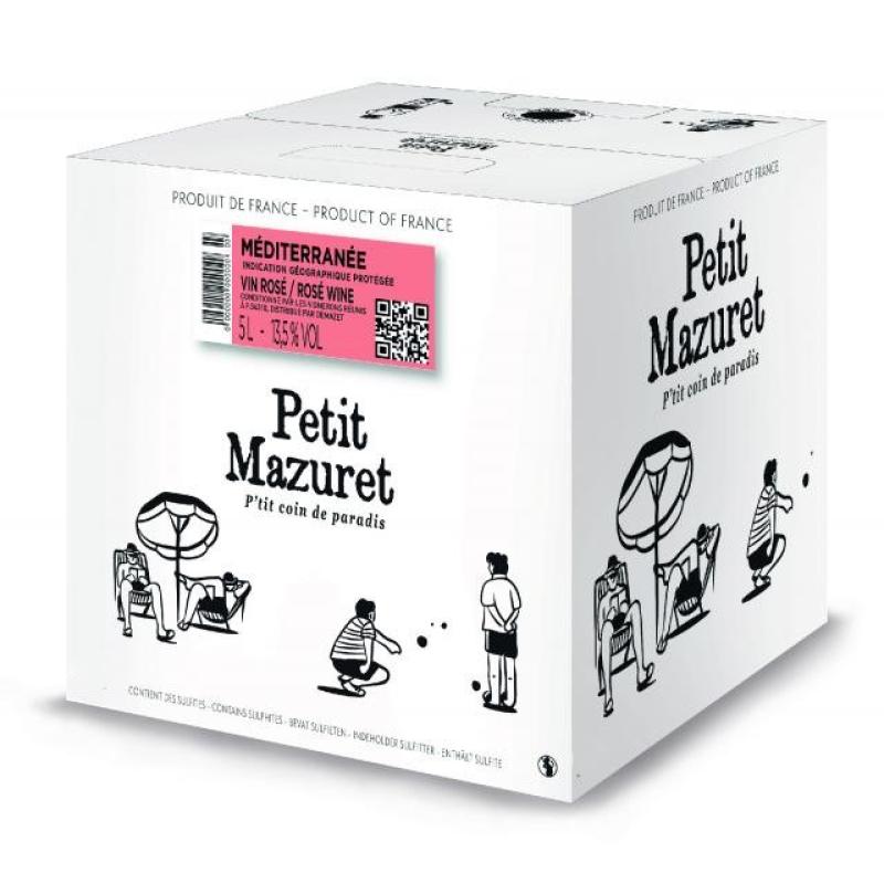 BIB 10L IGP MEDITERRANEE LE PETI MAZURET ROSE