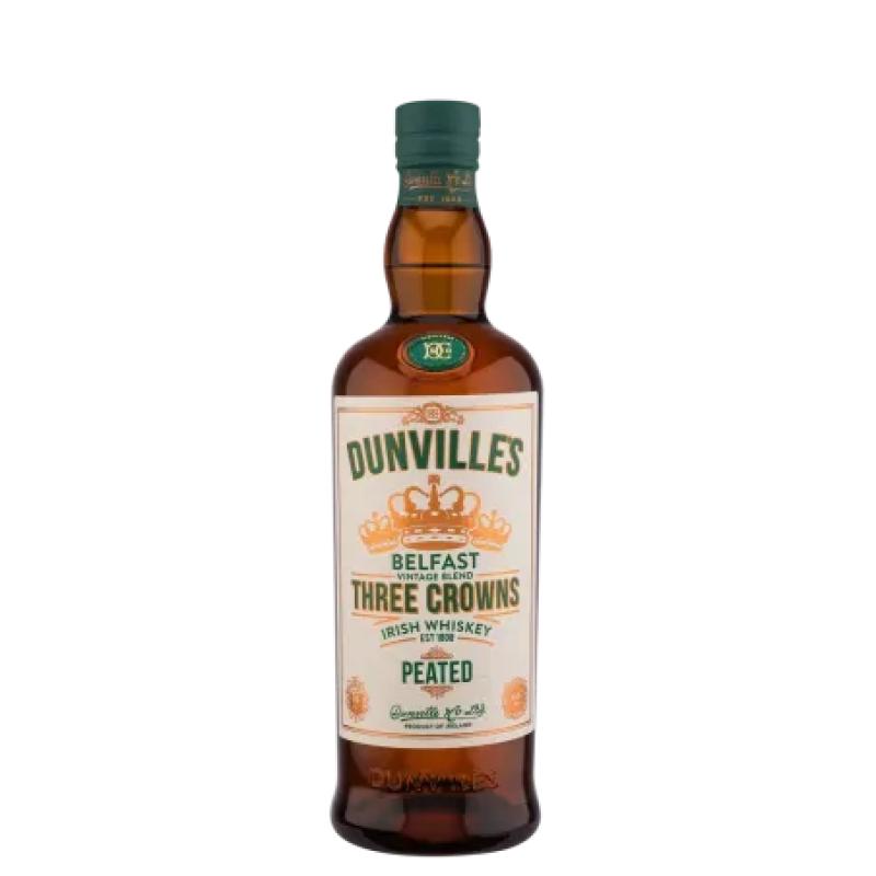 DUNVILLES THREE CROWNS PEATED 43.5% 70CL