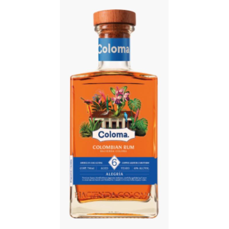COLOMA 6 ANS ALEGRIA RHUM COLOMBIE 40% 70CL