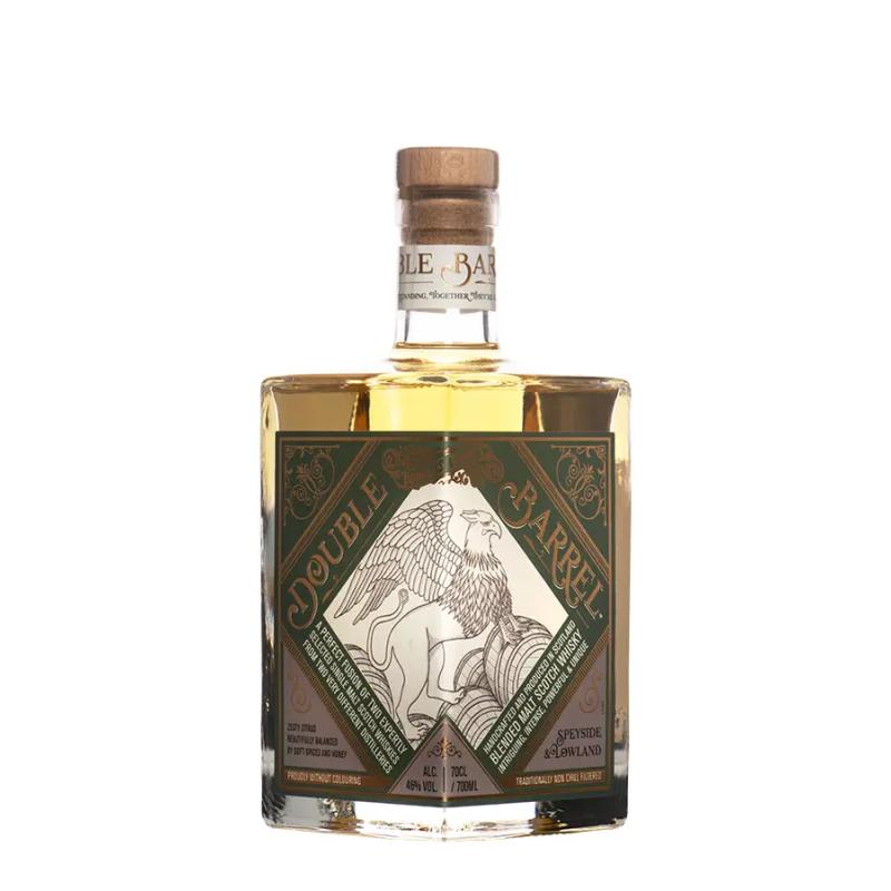 DOUBLE BARREL SPEYSIDE & LOWLAND DOUGLAS LAING WHISKY ECOSSE BLENDED MALT 46% 70CL